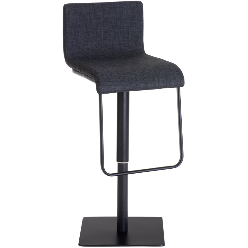 Tabouret de bar en tissu Limon B gris foncé