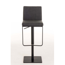 Tabouret de bar Panama B en tissu gris foncé