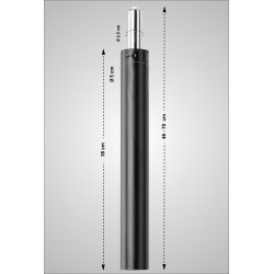 Muelle de Gas para Taburetes Negro,5x70x5 cm