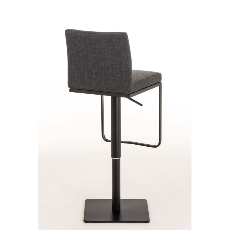 Tabouret de bar Panama B en tissu gris foncé