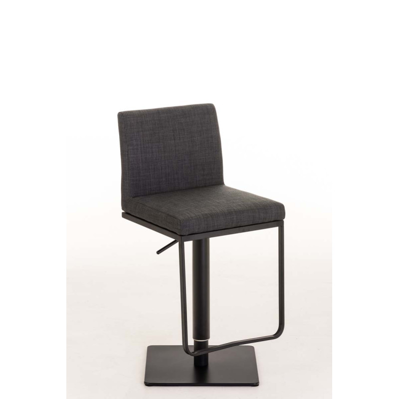 Tabouret de bar Panama B en tissu gris foncé