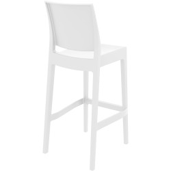 Lot de 2 tabourets de bar Maya blanc