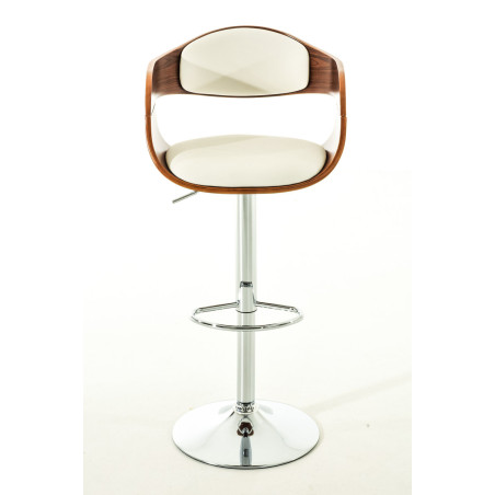 Set 2 Sgabelli Rйtro KINGSTON in similpelle Noce/bianco