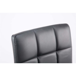 Lot de 2 chaises longues Palma V2 simili cuir noir
