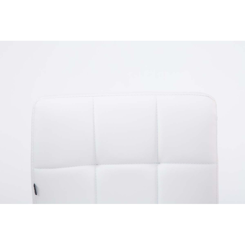 Lot de 2 chaises longues Palma V2 en similicuir blanc