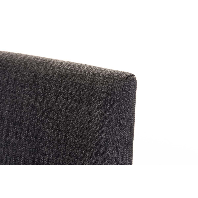 Tabouret de bar Panama B en tissu gris foncé