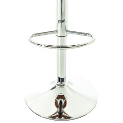 Lot de 2 tabourets de bar Kingston C en cuir artificiel naturel/crème
