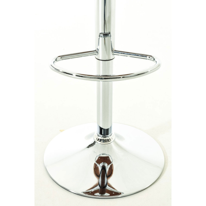 Lot de 2 tabourets de bar Kingston C, similicuir, noyer/noir