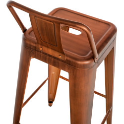 Lot de 2 tabourets de bar Mason cuivre