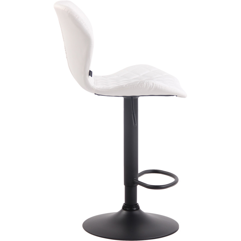 Lot de 2 tabourets de bar en liège simili cuir noir
