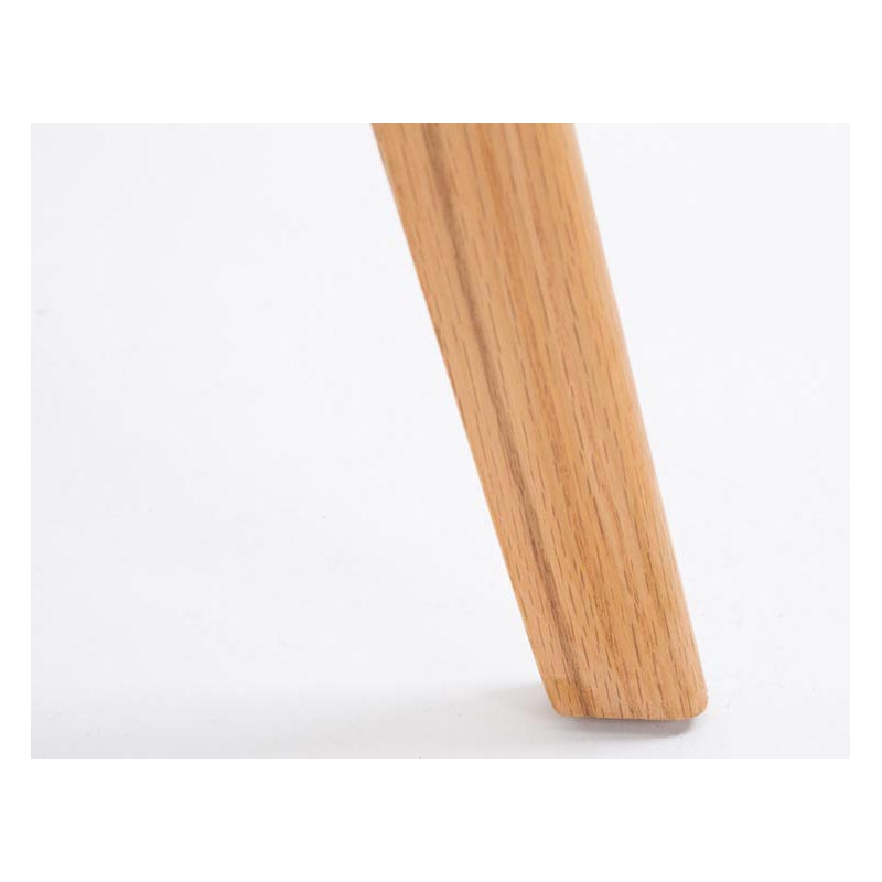 Lot de 2 tabourets de bar Metz plastique natura noir