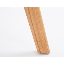 Lot de 2 tabourets de bar Metz en plastique Natura blanc