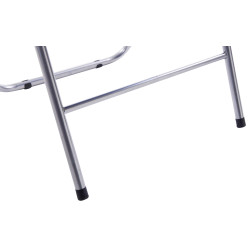 Lot de 4 chaises pliantes Felix rouge/argent