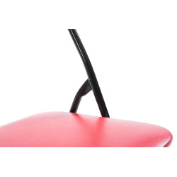 Lot de 4 chaises pliantes Felix rouge/noir