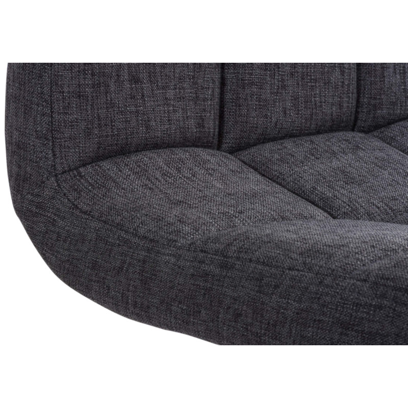 Lot de 2 tabourets de bar Peru FABRIC C gris clair