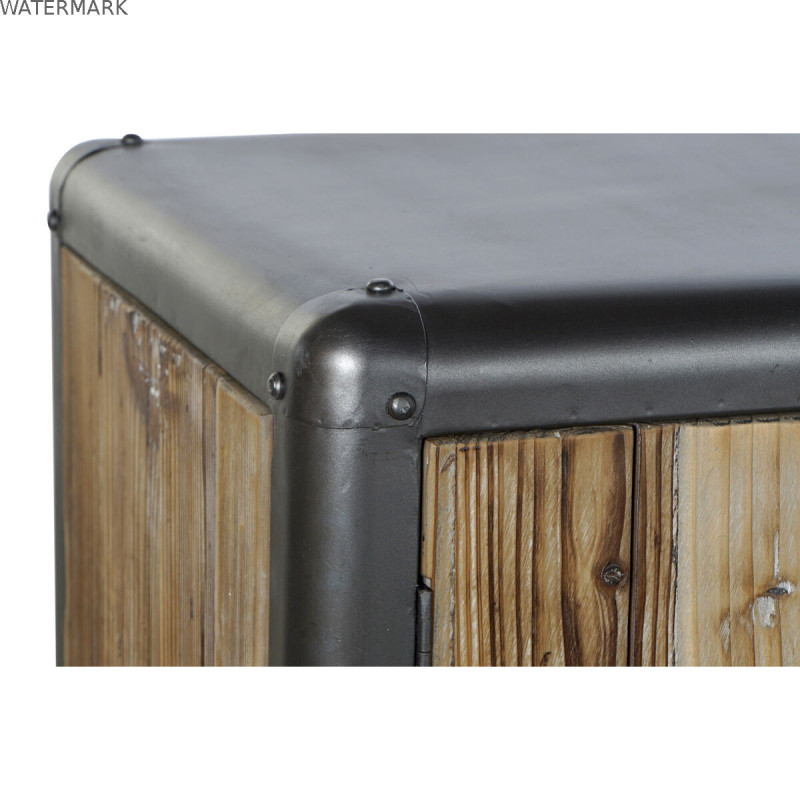 Buffet DKD Home Decor 144 x 45 x 75 cm Sapin Naturel Métal Gris clair