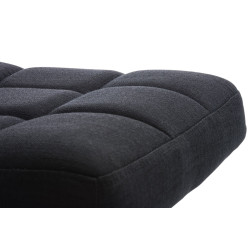 Lot de 2 tabourets de bar Peru FABRIC C noir