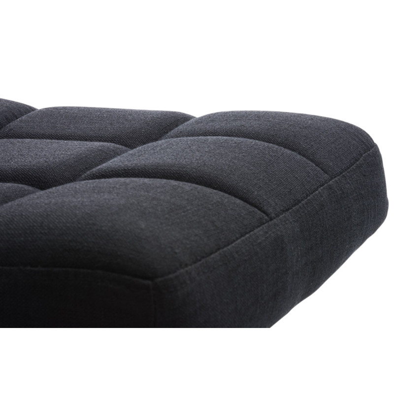 Lot de 2 tabourets de bar Peru FABRIC C noir