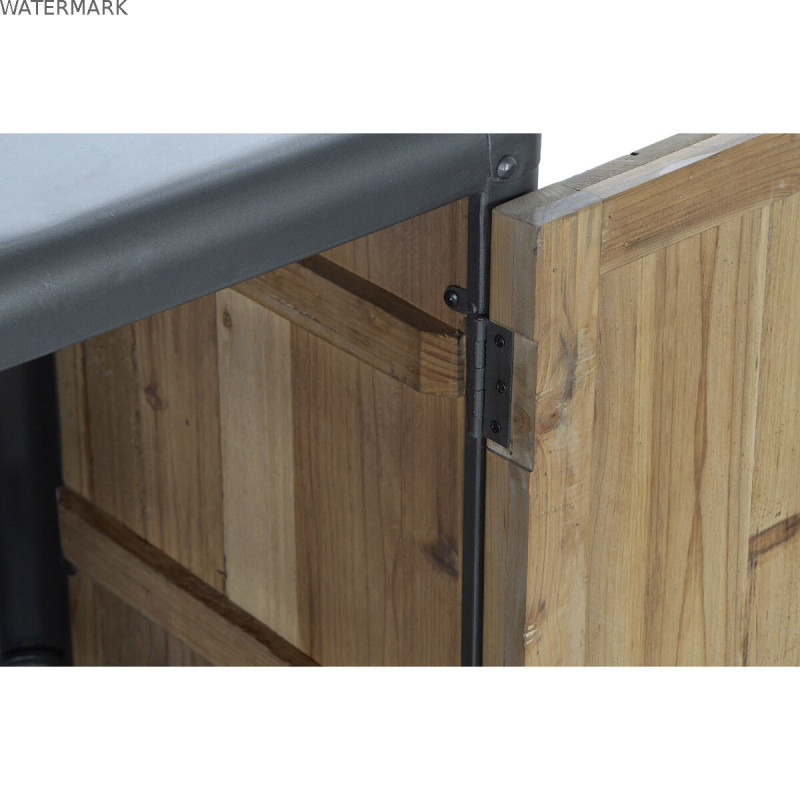 Buffet DKD Home Decor 144 x 45 x 75 cm Sapin Naturel Métal Gris clair