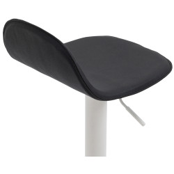 Tabouret de bar Lana V2 blanc noir