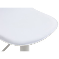 Tabouret de bar Lana V2 blanc blanc