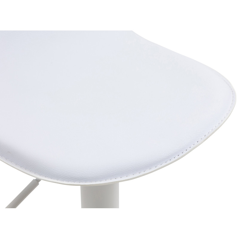 Tabouret de bar Lana V2 blanc blanc