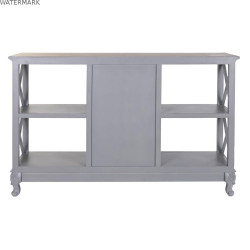 Buffet DKD Home Decor 132 x 40 x 84.5 cm 132 x 40 x 84,5 cm Naturel Gris Bois de paulownia Bois MDF