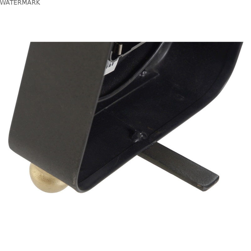 Horloge de table DKD Home Decor Noir Argenté PVC Métal Plastique 14,5 x 5 x 21 cm (2 Unités)