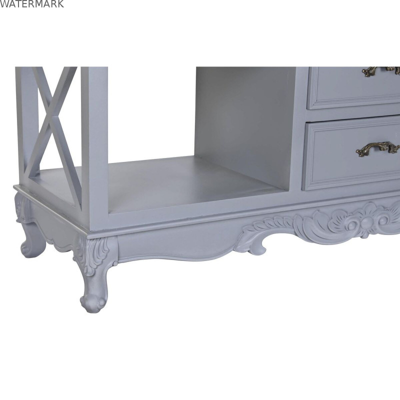 Buffet DKD Home Decor 132 x 40 x 84.5 cm 132 x 40 x 84,5 cm Naturel Gris Bois de paulownia Bois MDF