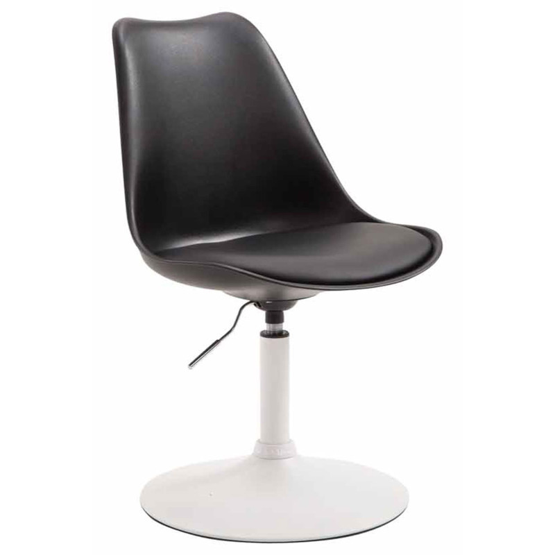 Lot de 4 chaises de salle à manger Maverick W en plastique noir