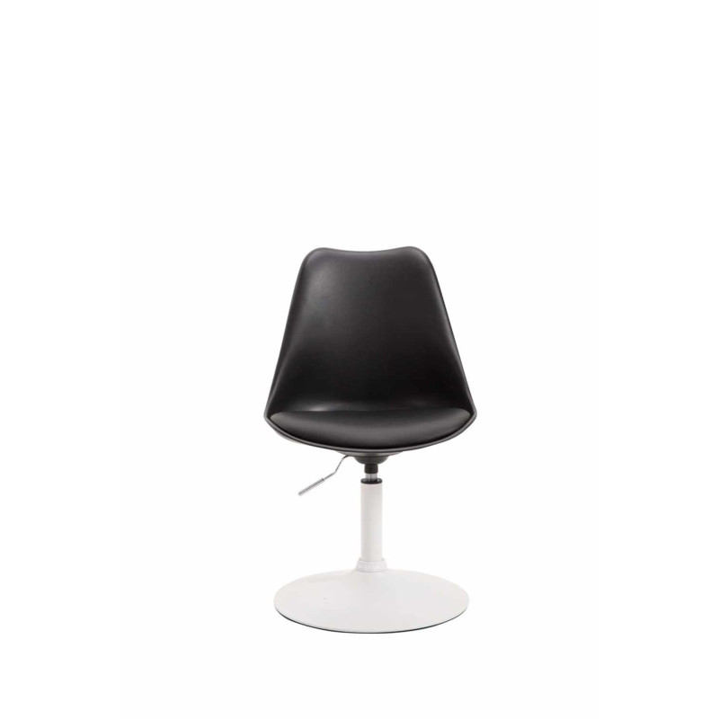 Lot de 4 chaises de salle à manger Maverick W en plastique noir