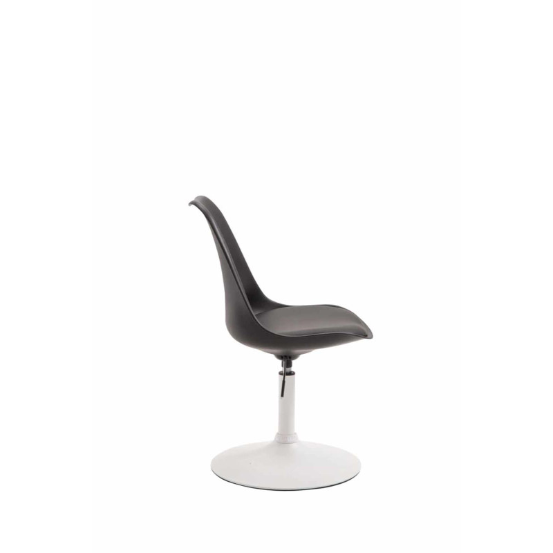 Lot de 4 chaises de salle à manger Maverick W en plastique noir