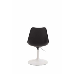Lot de 4 chaises de salle à manger Maverick W en plastique noir