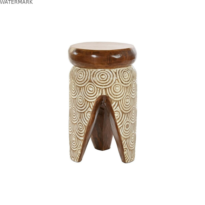 Table d'appoint DKD Home Decor Naturel Blanc Bois d'albassia (29 x 29 x 49 cm) (30 x 30 x 50 cm) Table d'appoint DKD Home Decor Naturel Blanc Bois d'albassia (29 x 29 x 49 cm) (30 x 30 x 50 cm)