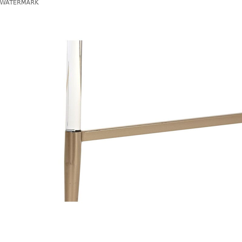 Table Basse DKD Home Decor Glamour Transparent Doré Acrylique Métal 87 x 87 x 50 cm