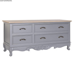 Meubles de télévision DKD Home Decor Gris Naturel 120 x 40 x 56.5 cm 120 x 40 x 56,5 cm