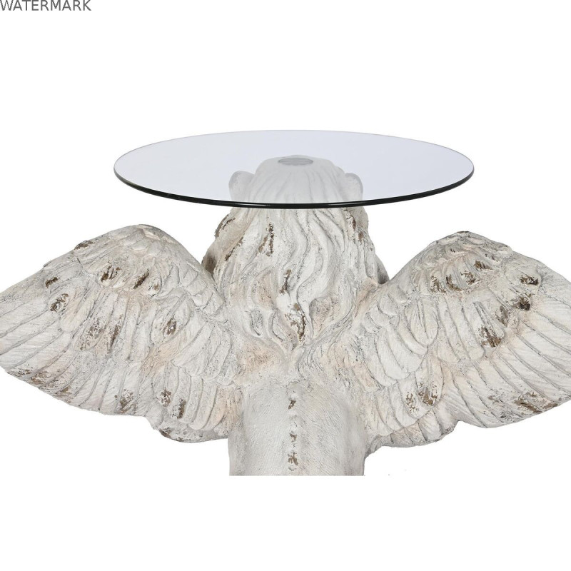 Table d'appoint DKD Home Decor Gris Verre Magnésium 96 x 52 x 62 cm