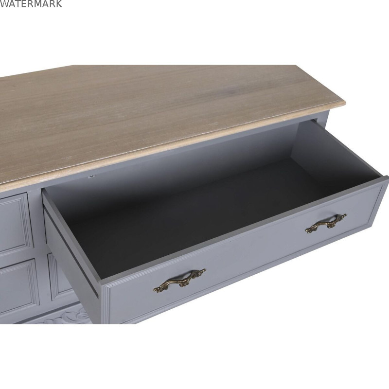 Meubles de télévision DKD Home Decor Gris Naturel 120 x 40 x 56.5 cm 120 x 40 x 56,5 cm