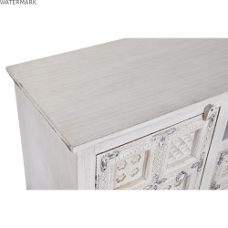 Meubles de télévision DKD Home Decor Blanc Bois Bois de manguier 151 x 40 x 60 cm
