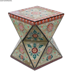 Table d'appoint DKD Home Decor Bois de manguier Bois MDF (35 x 35 x 45 cm)