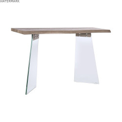 Meuble d'Entrée DKD Home Decor Transparent Gris clair 120 x 40 x 76 cm