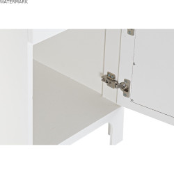 Bureau DKD Home Decor Sapin Blanc Rotin (140 x 50 x 76 cm)
