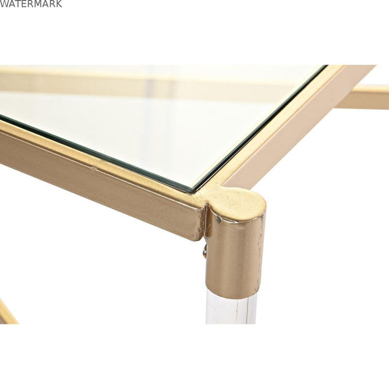 Table Basse DKD Home Decor Métal Acrylique Glamour (120 x 70 x 45 cm)