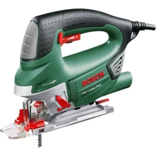 BOSCH Scie sauteuse PST 1000 PEL (650 W  avec 6 lames de scies, 1 adaptateur anti-adhésif, 1 butée parallele, capot de protectio