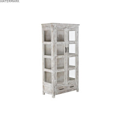 Présentoir DKD Home Decor 90 x 45 x 180 cm Verre Bois de manguier