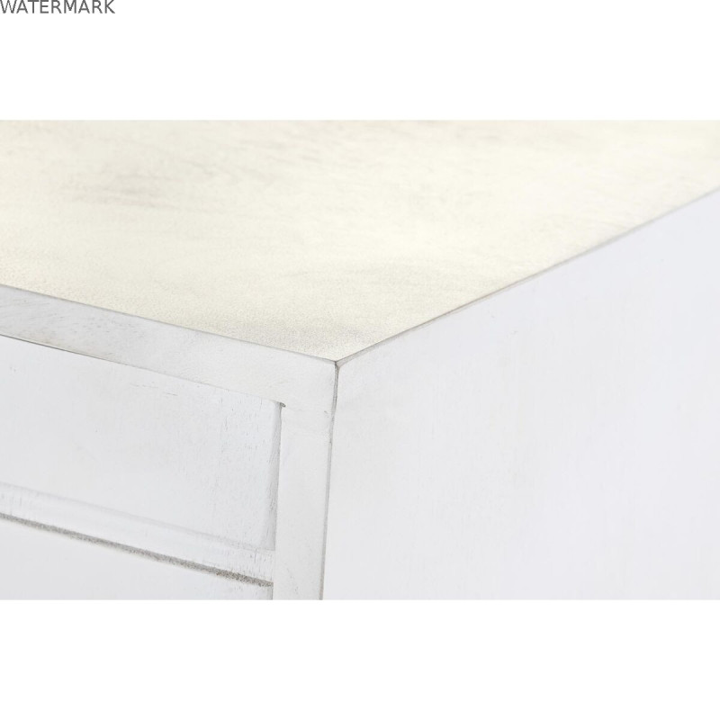 Buffet DKD Home Decor Losanges Blanc Laiton Bois de manguier (157 x 43 x 84 cm)