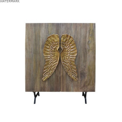 Buffet DKD Home Decor Doré Marron Bois de manguier (100 x 45 x 120 cm)