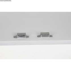 Buffet DKD Home Decor Losanges Blanc Laiton Bois de manguier (157 x 43 x 84 cm)
