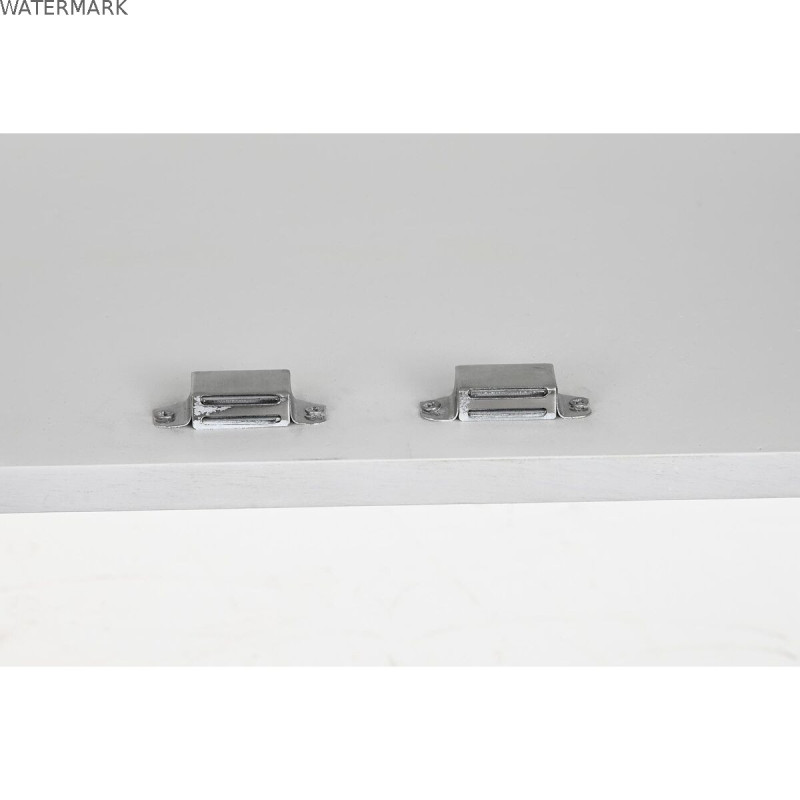 Buffet DKD Home Decor Losanges Blanc Laiton Bois de manguier (157 x 43 x 84 cm)
