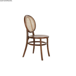 Chaise DKD Home Decor Brun foncé Rotin Bois 43 x 43 x 89 cm Grille